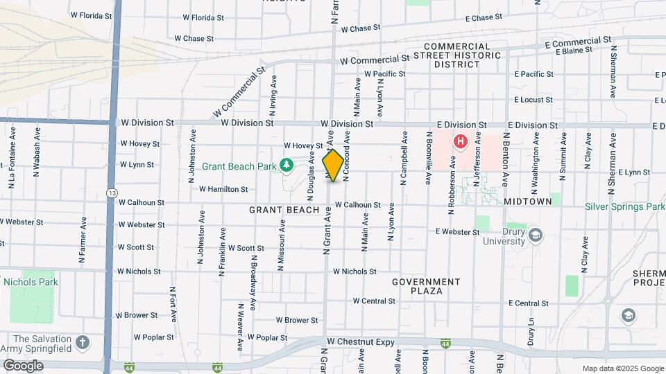1330 N Grant Ave Map and Location Details