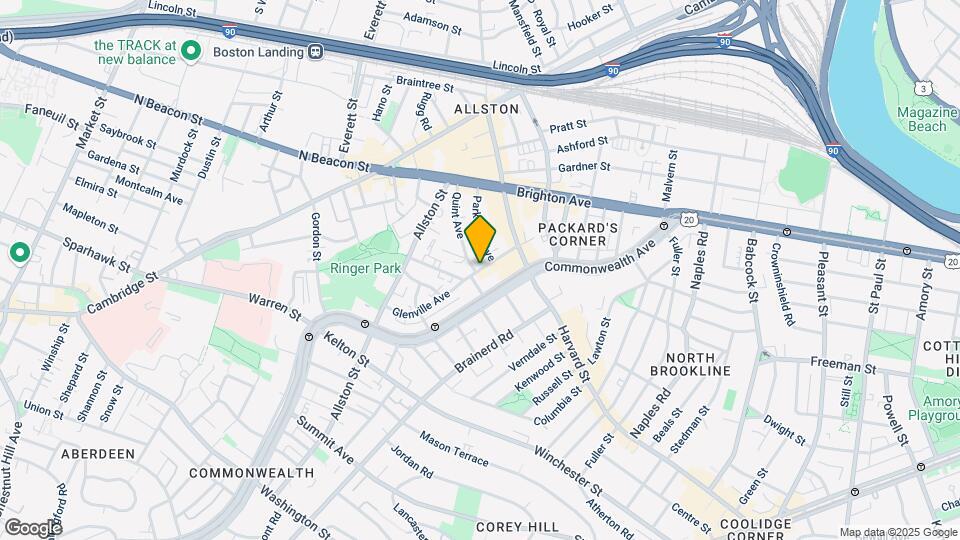 31 Glenville Ave, Unit 1 Map and Location Details