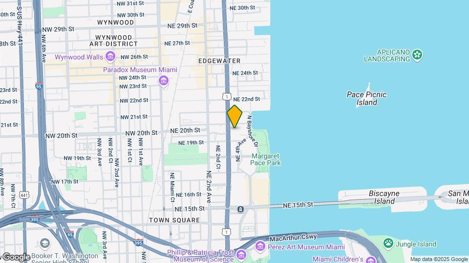 2001 Biscayne Blvd, Unit 2411 Map and Location Details