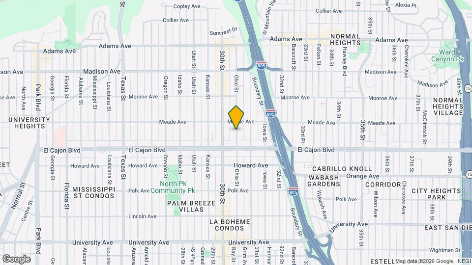 4355 Ohio St Map and Location Details