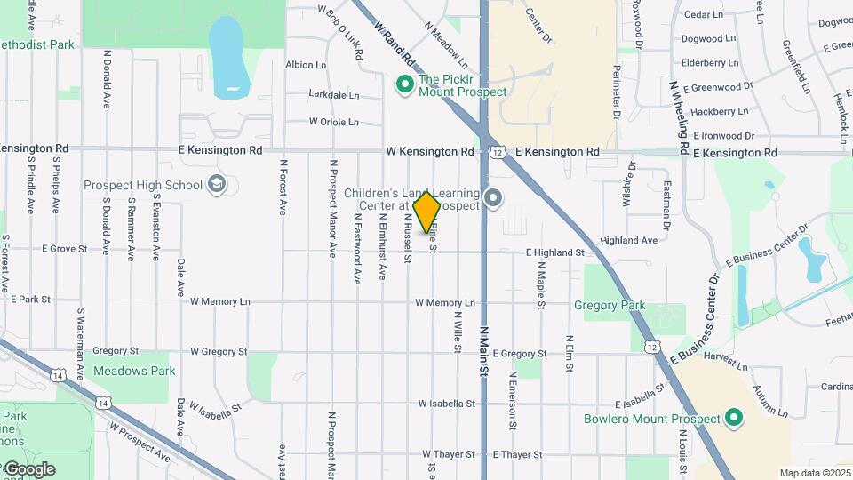 604 N Pine St Map and Location Details