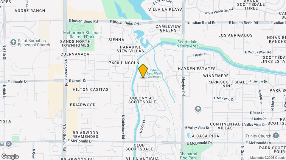 7800 E Lincoln Dr Map and Location Details