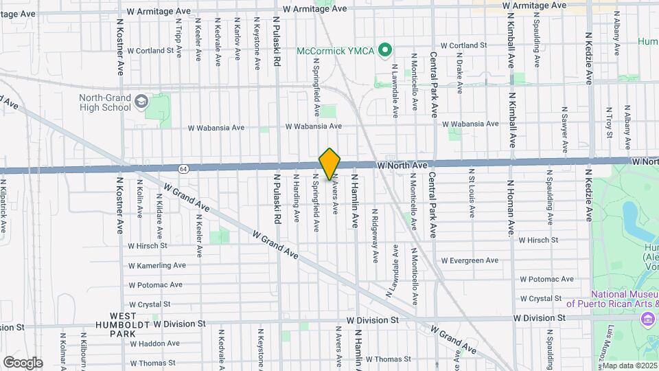 1528 N Avers Ave Map and Location Details