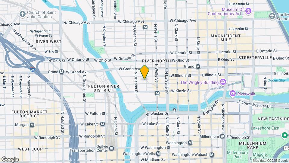 300 W Hubbard St, Unit 1402 Map and Location Details