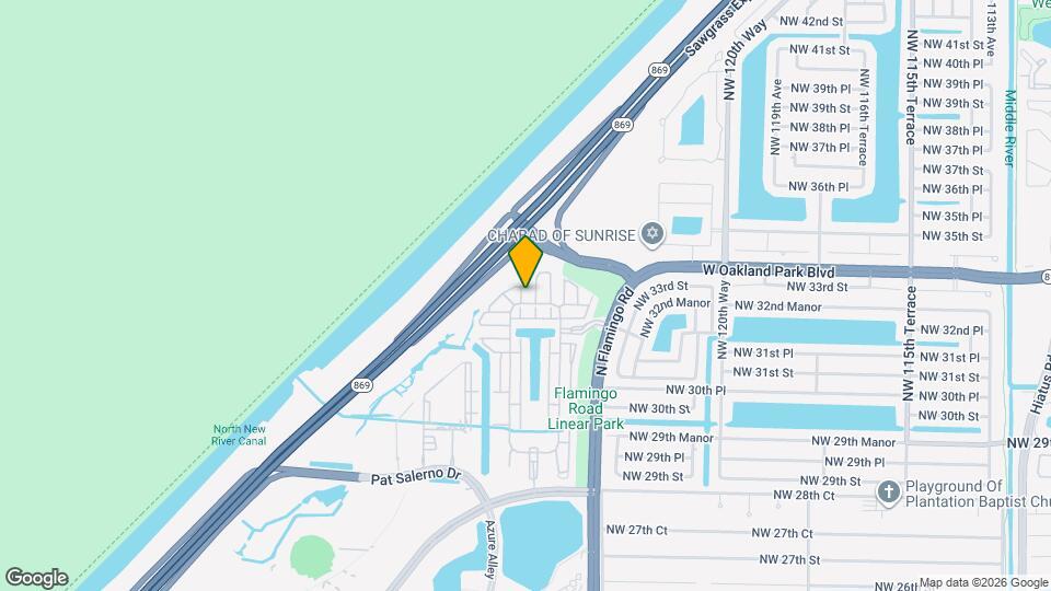 3330 NW 126th Terrace Map and Location Details