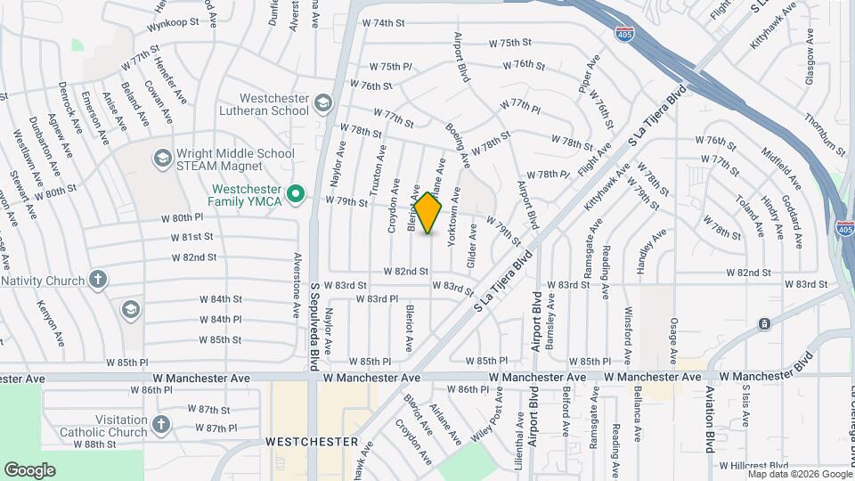 8029 Airlane Ave Map and Location Details
