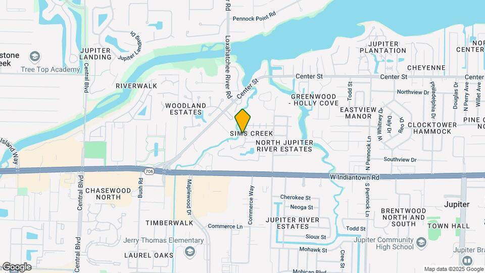 208 Sims Creek Dr Map and Location Details