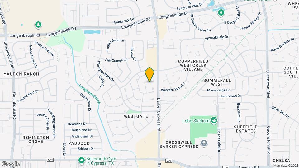 18015 Willow Cliff Ln Map and Location Details