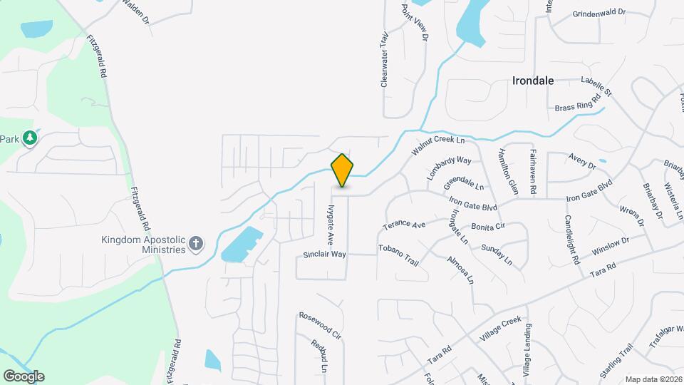 856 Walnut Creek Ln Map and Location Details