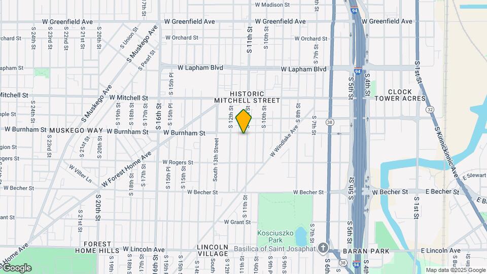 1911 S 11th St Map and Location Details