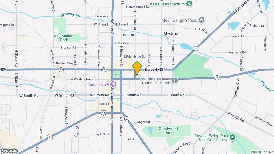 303 E Washington St Map and Location Details