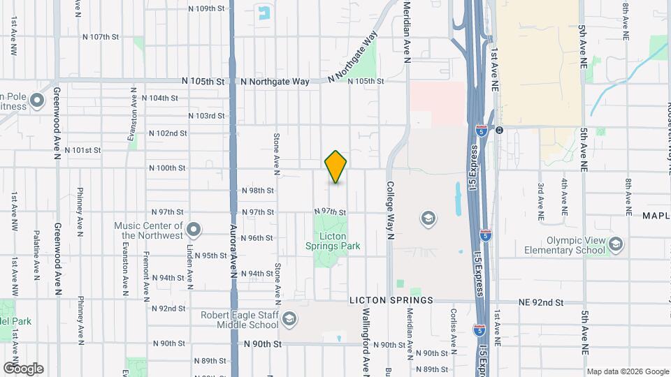 9730 Woodlawn Ave N Mapa y Detalles de la Ubicación