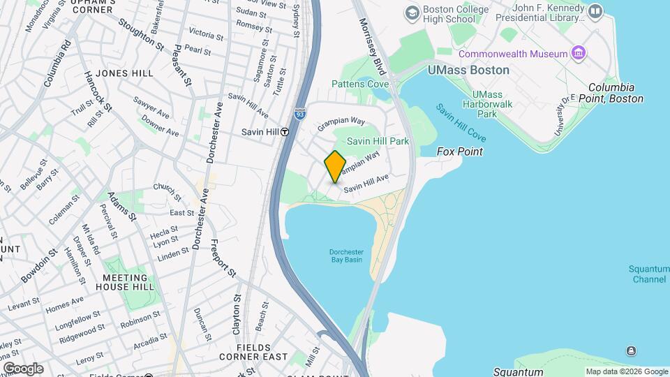 185 Savin Hill Ave Map and Location Details