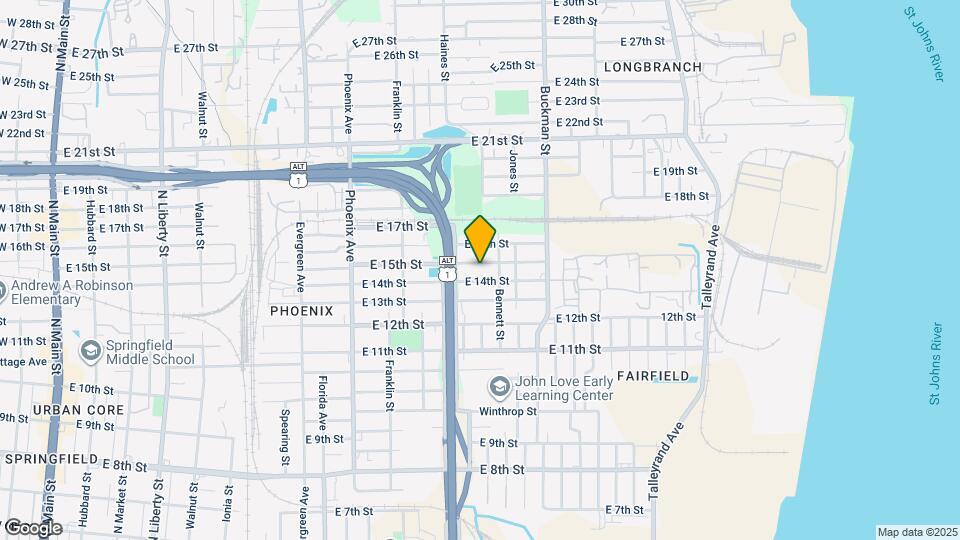 1452 E 15th St Map and Location Details