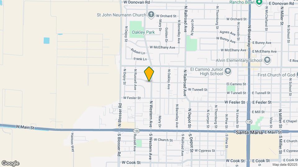 1002 W El Camino St Map and Location Details