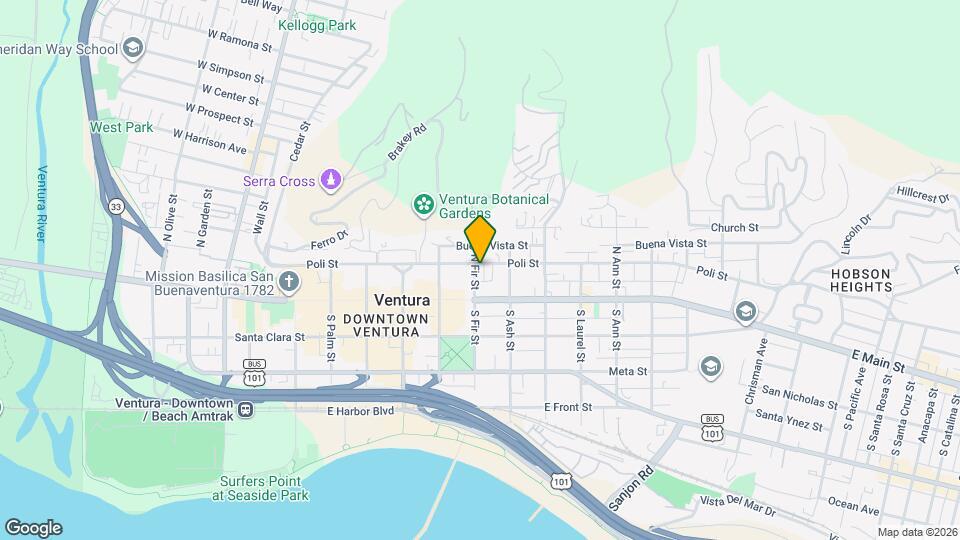 92 N Fir St Map and Location Details