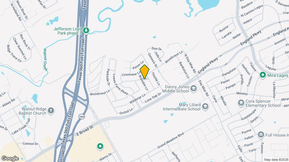 1312 Bramble Ln Map and Location Details