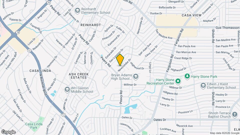 10025 Newcombe Dr Map and Location Details