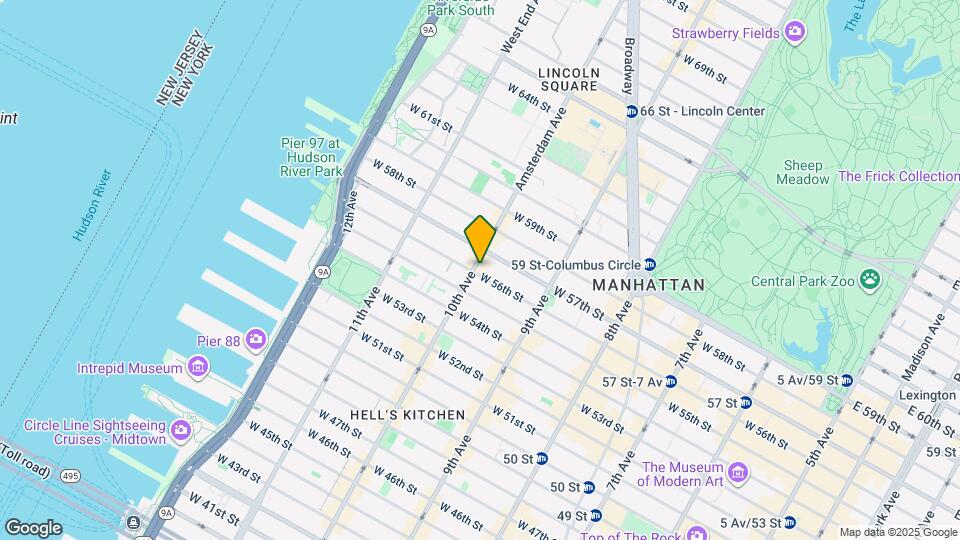 854 Amsterdam Ave Map and Location Details