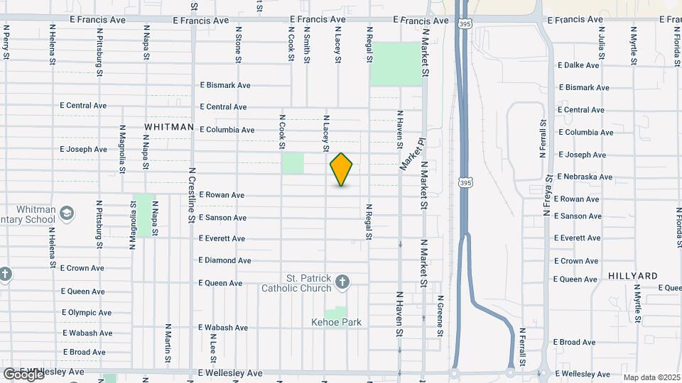 2721 E Rowan Ave Mapa y Detalles de la Ubicación