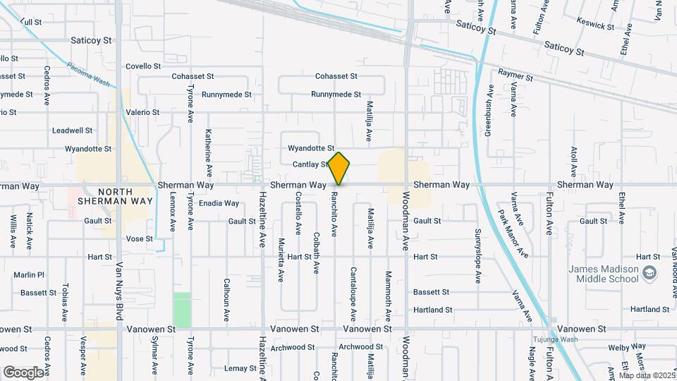 13858 Sherman Way Map and Location Details