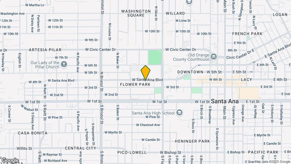 1030 Santa Ana Blvd Mapa y Detalles de la Ubicación