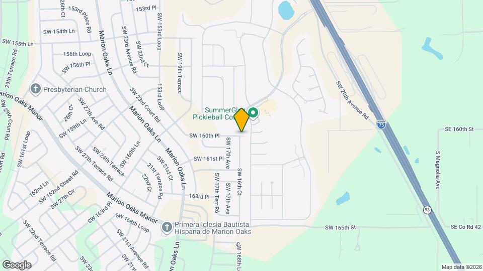 1631 SW 160th Pl Map and Location Details