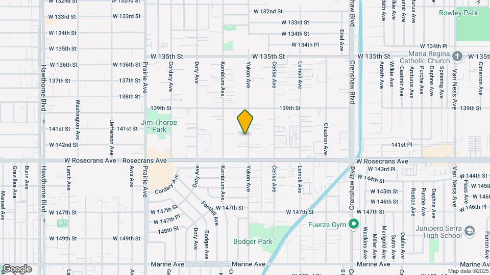 14037 Yukon Ave Map and Location Details