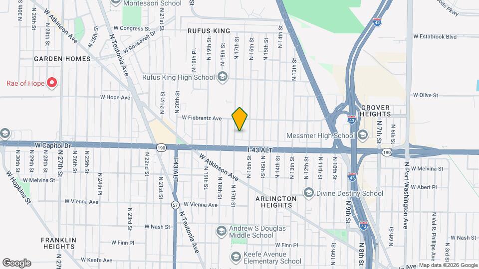 4038 N 17th St Map and Location Details