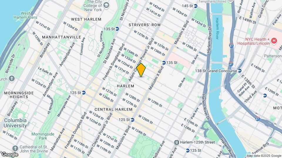 141 W 131st St Map and Location Details