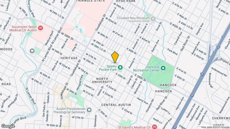 105 E 38th St Map and Location Details