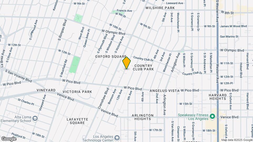 1192 S Bronson Ave Mapa y Detalles de la Ubicación