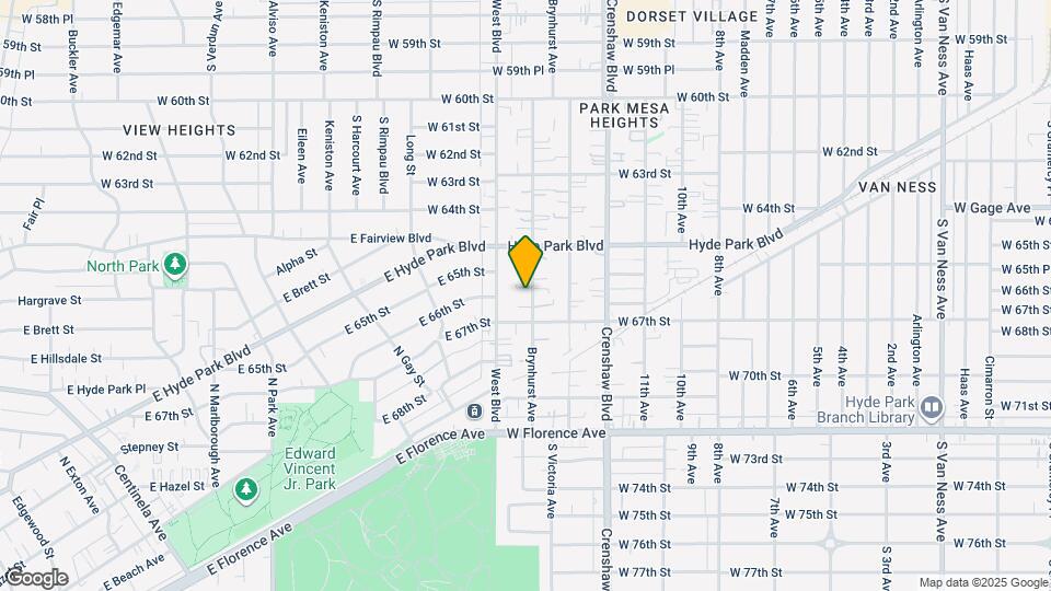 6559 Brynhurst Ave Map and Location Details