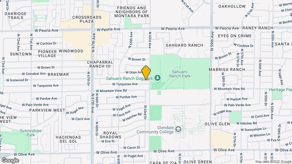 6308 W Turquoise Ave Map and Location Details