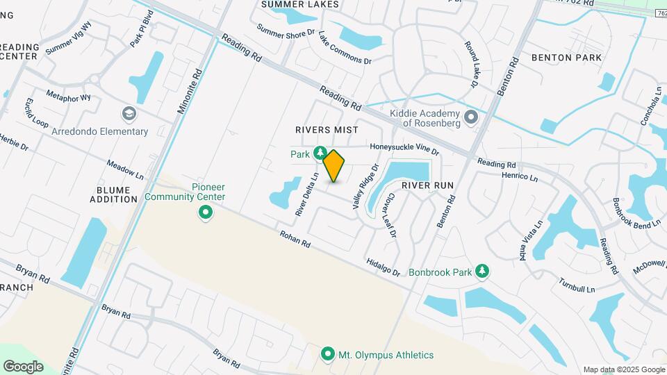 811 Oak River Ln Mapa y Detalles de la Ubicación