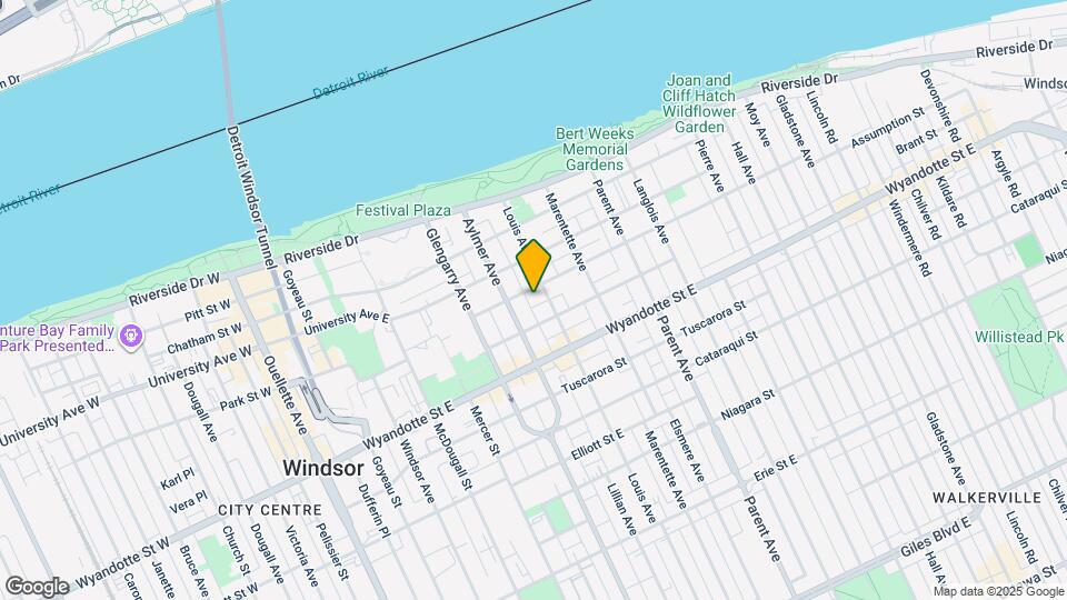 Affordable 2 bedroom upper unit Map and Location Details