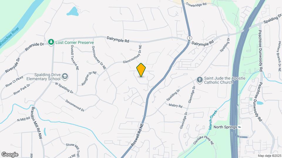 7100 Roswell Rd Mapa y Detalles de la Ubicación