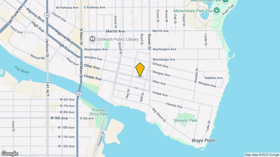 629 Otter Ave Map and Location Details