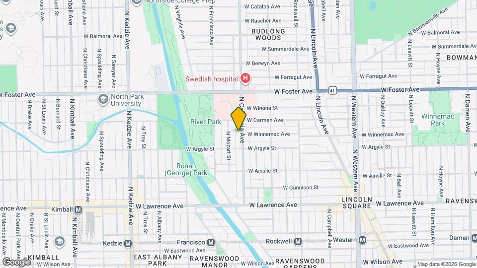 5028 N California Ave Map and Location Details