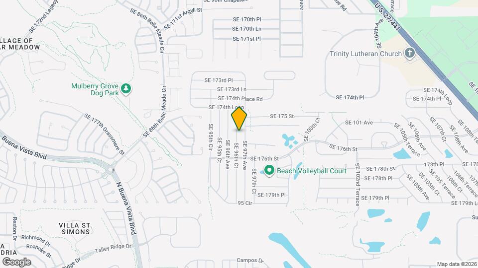 17551 SE 96th Ct Map and Location Details