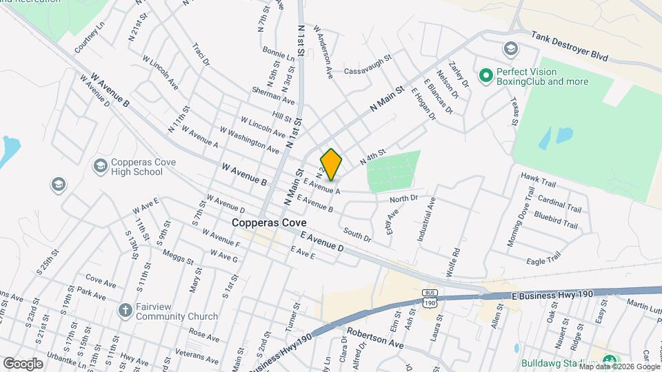 401 N 4th St, Unit E Map and Location Details