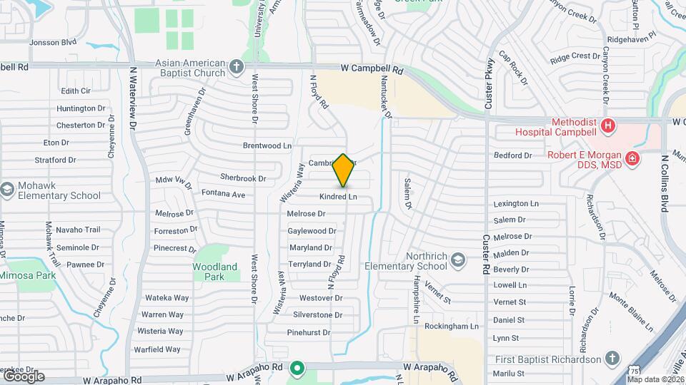 700 Kindred Ln Map and Location Details