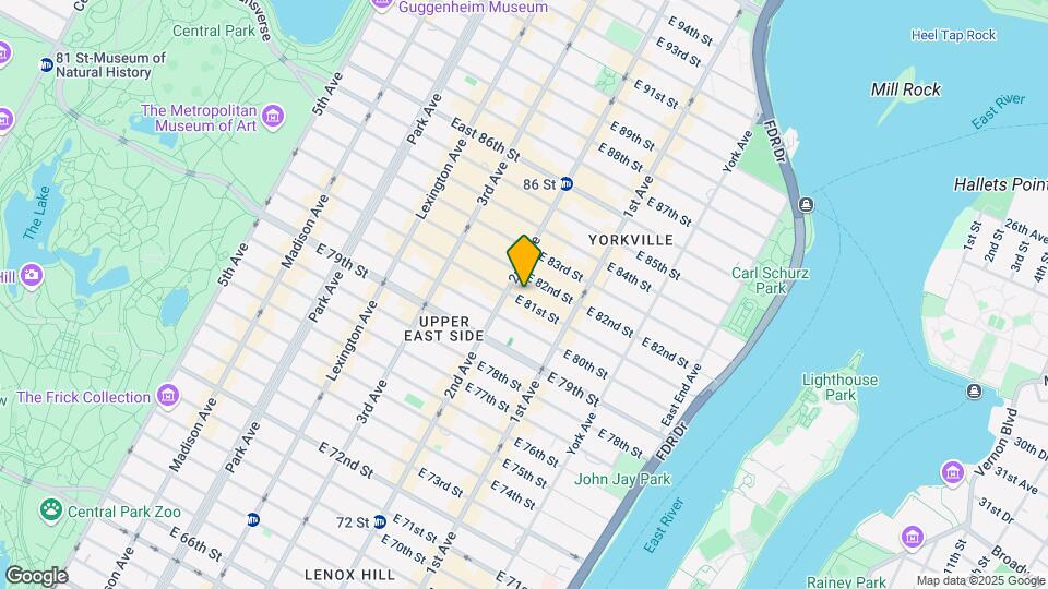 305 E 81st St Map and Location Details