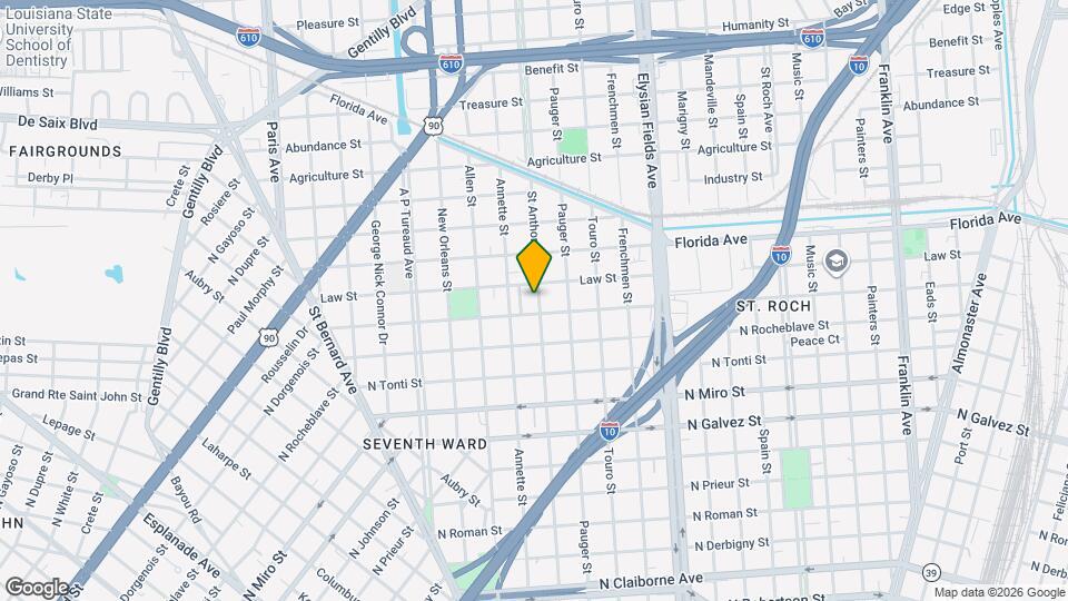 2514 St Anthony St Map and Location Details