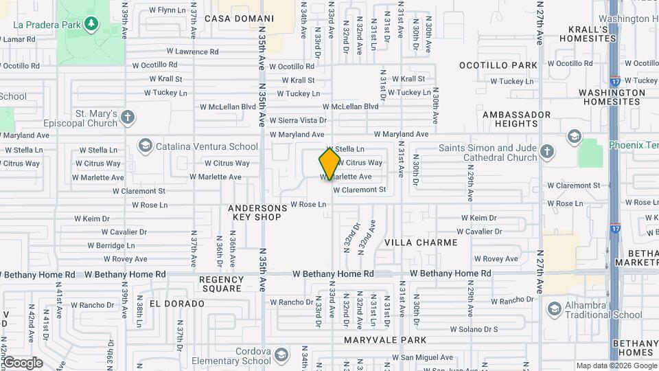 6230 N 33rd Ave Map and Location Details