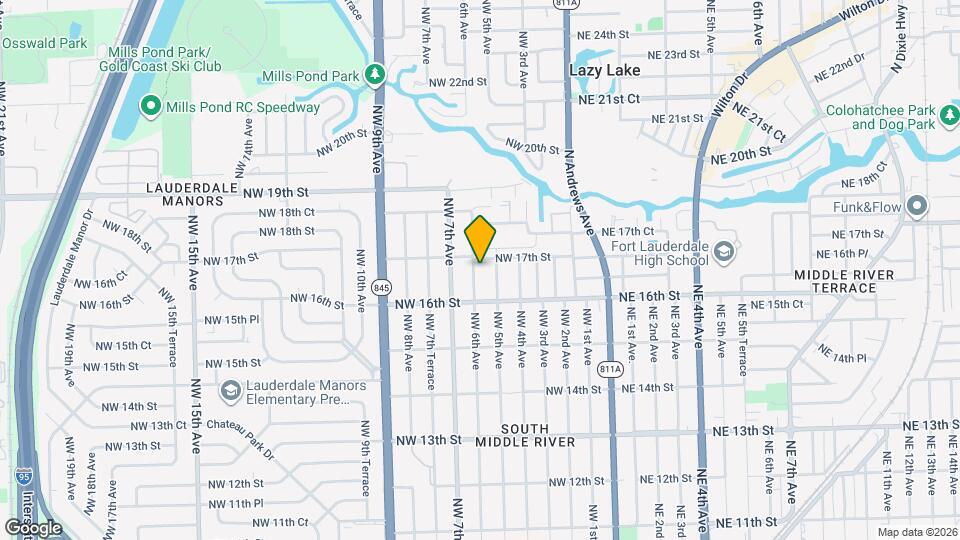 1632 NW 6th Ave Map and Location Details