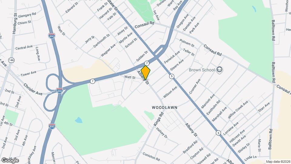 2550 Albany St Map and Location Details