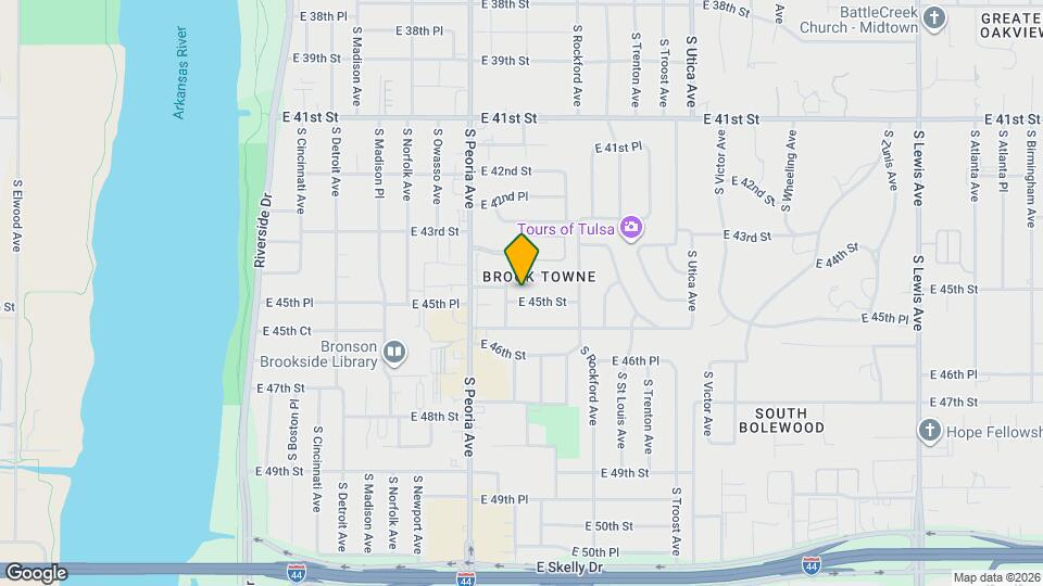 1345 E 45th St Map and Location Details