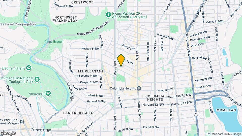 1519 Park Rd NW, Unit Apt# 102 Mapa y Detalles de la Ubicación