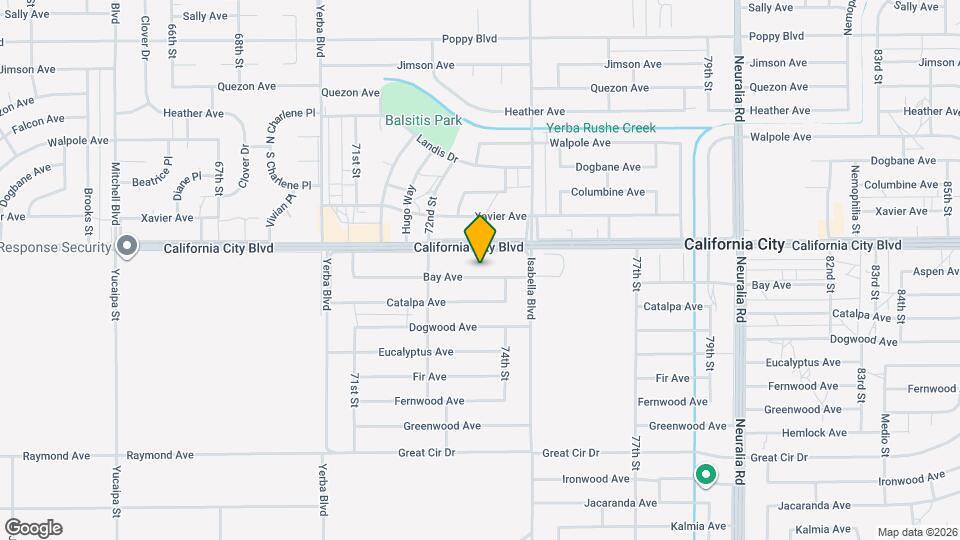 7343 Bay Ave Map and Location Details